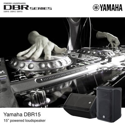 Yamaha DBR15 - Powered Portable Speaker Aktif | Untuk Band & DJ Performance, Speech (Pidato), Video Conference, Musik Live