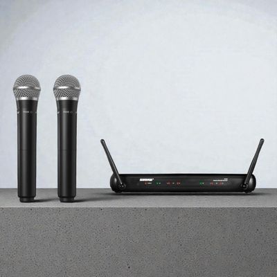 Shure SVX288/PG58, Dual Microphone Vokal Dynamic, Wireless