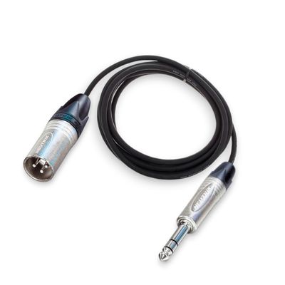 Jack Audio Neutrik XLR Male to TRS Stereo dengan Kabel Canare L2T2S