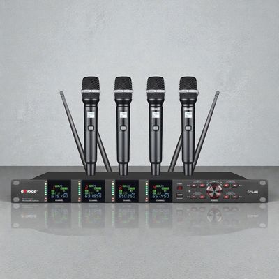 dBVoice CFS-400, Empat Microphone Vokal Dynamic, Wireless
