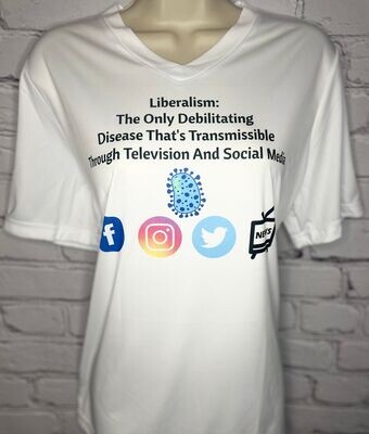 Liberalism Debilitating Disease Women's V-Neck T-Shirt