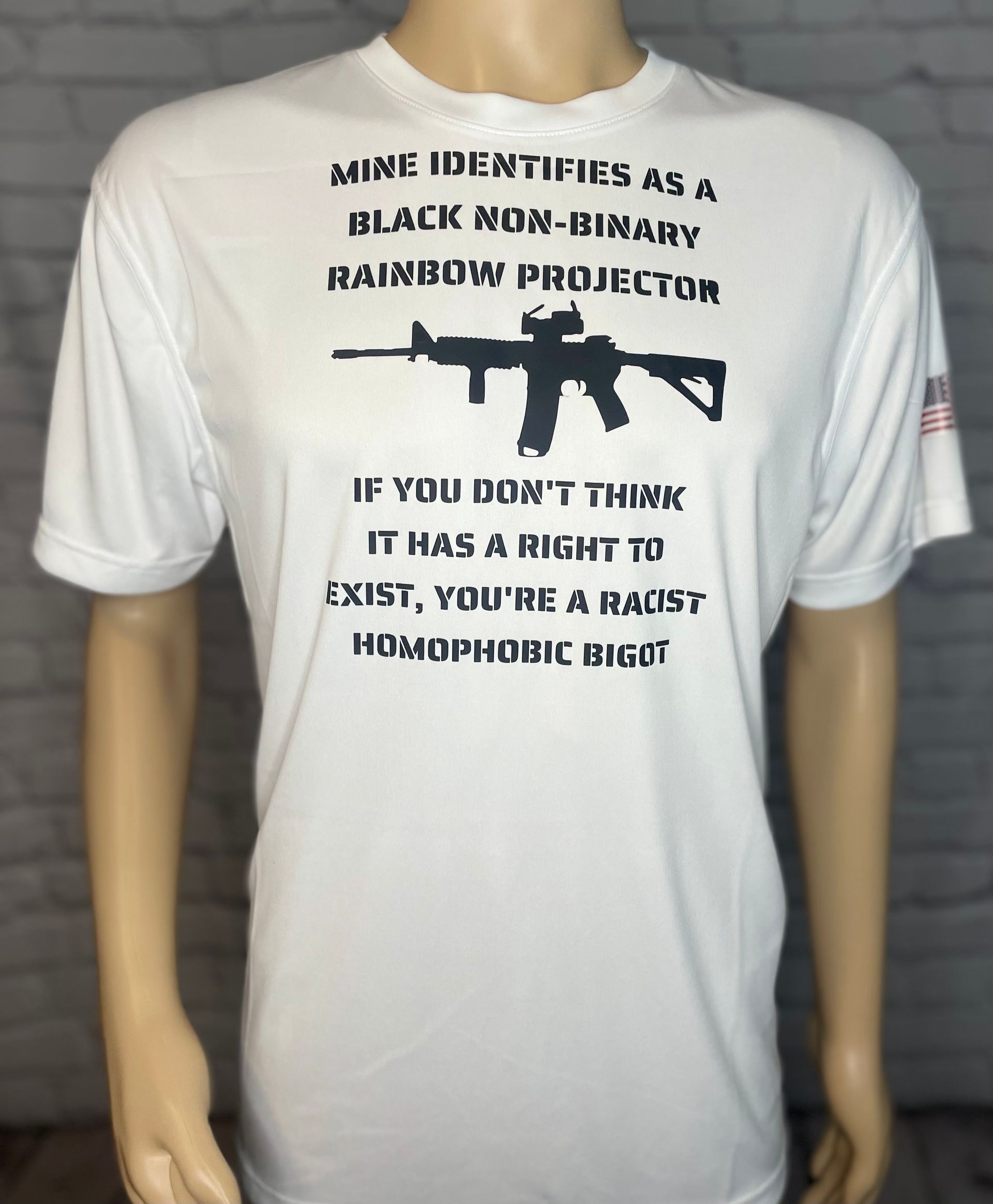 My AR-15 Identifies As A Rainbow Projector T-Shirt