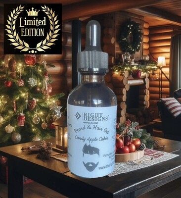 Beard & Hair Oil - Candy Apple Cabin Fragrance (Limited Seasonal Edition)
