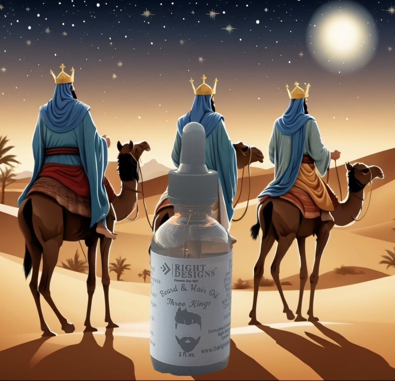 Beard & Hair Oil - Three Kings Fragrance (Limited Seasonal Edition)