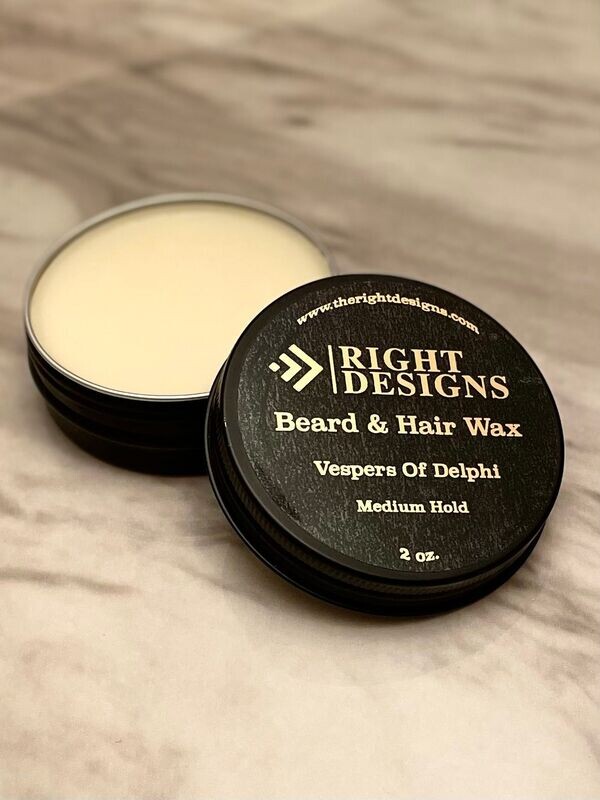 Beard And Hair Wax Medium Hold - Vespers Of Delphi Fragrance