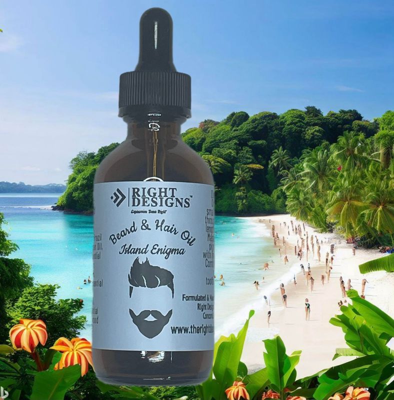 Beard & Hair Oil - Island Enigma Fragrance