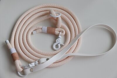 Tauleine mit Biothanehandschlaufe - Cream white