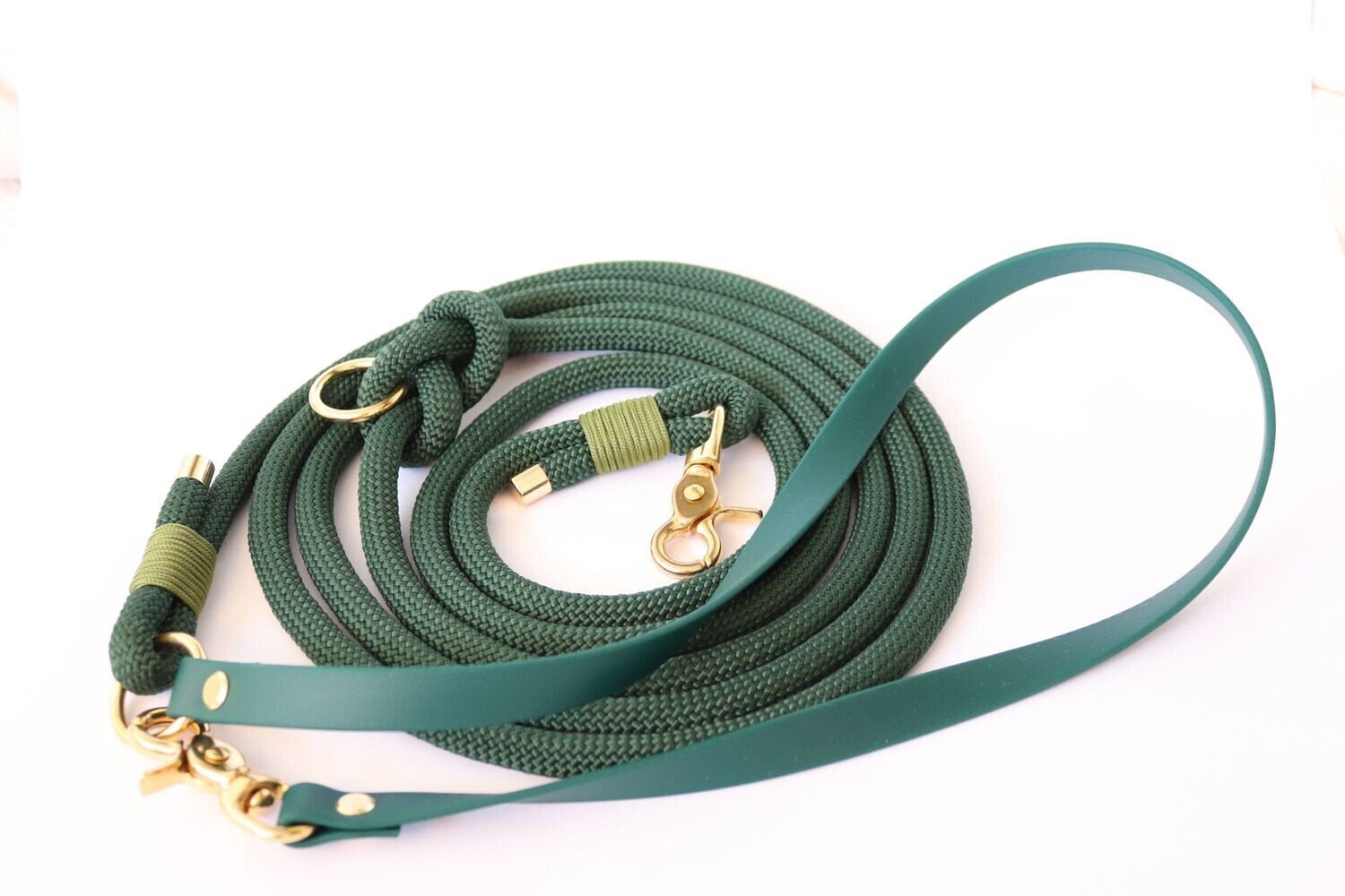 Tauleine mit Biothanehandschlaufe - Emerald