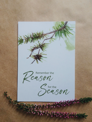 Kerstkaart - Remember de reason for the season Kerstkaart - Remember de reason for the season