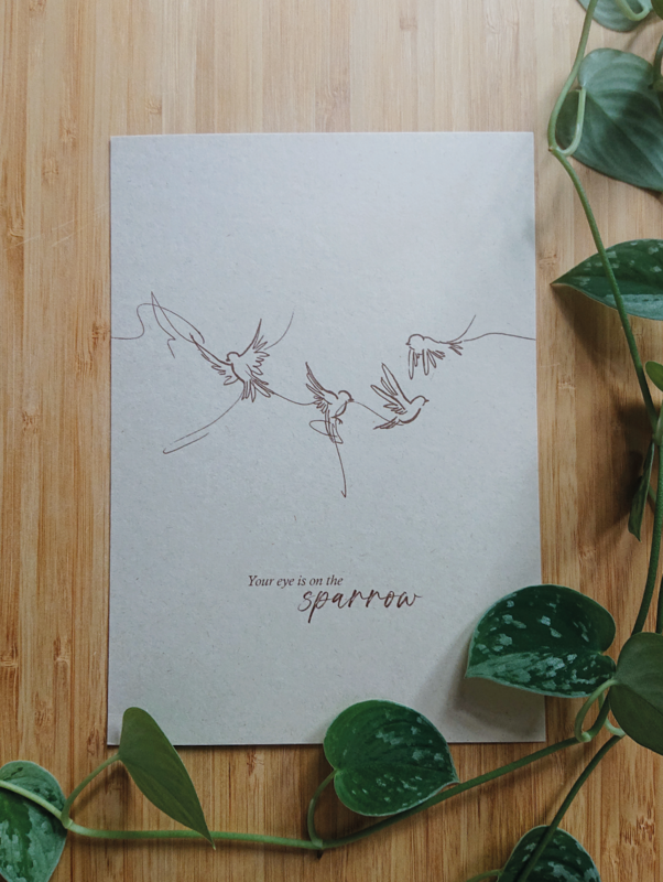 Miniposter A5 - You're eye is on the sparrow