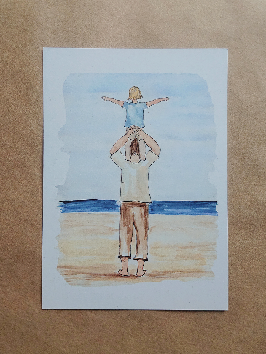 Kinderen mogen staan op de schouders van hun ouders Kinderen mogen staan op de schouders van hun ouders