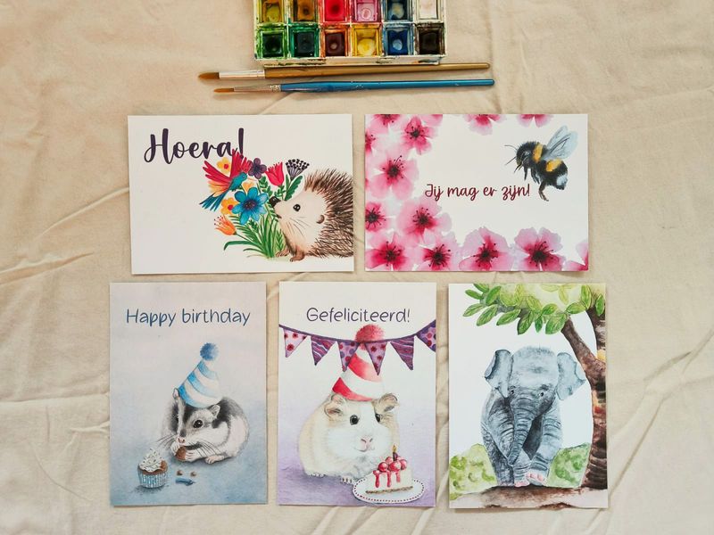 Kaartenset - felicitatie