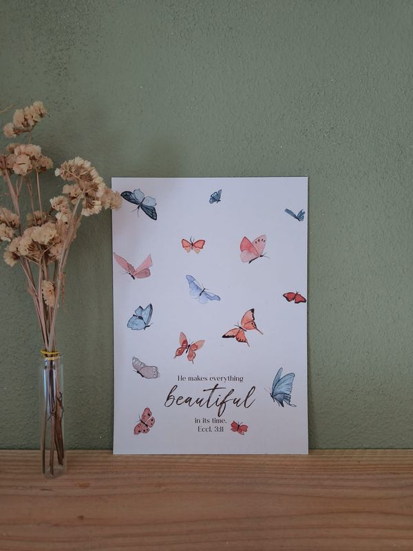 Poster A4 - He makes everything beautiful in its time
