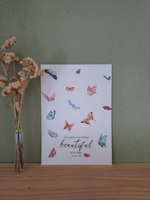 Poster A4 - He makes everything beautiful in its time