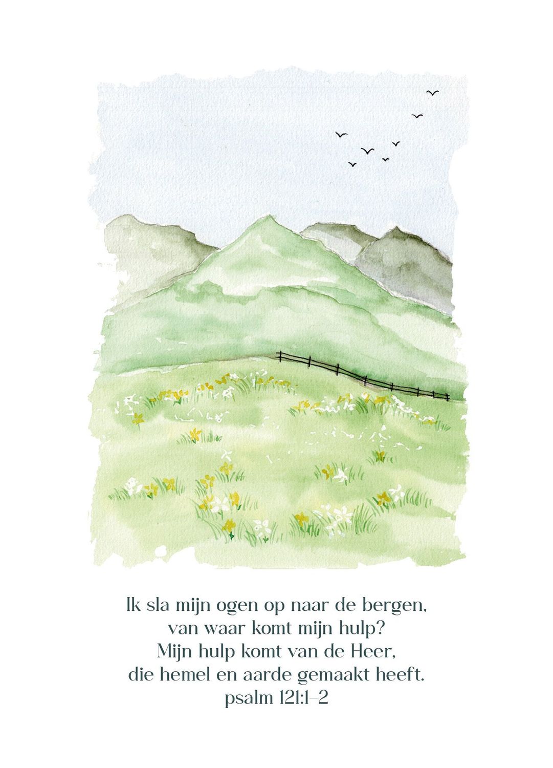 Ik sla mijn ogen op naar de bergen