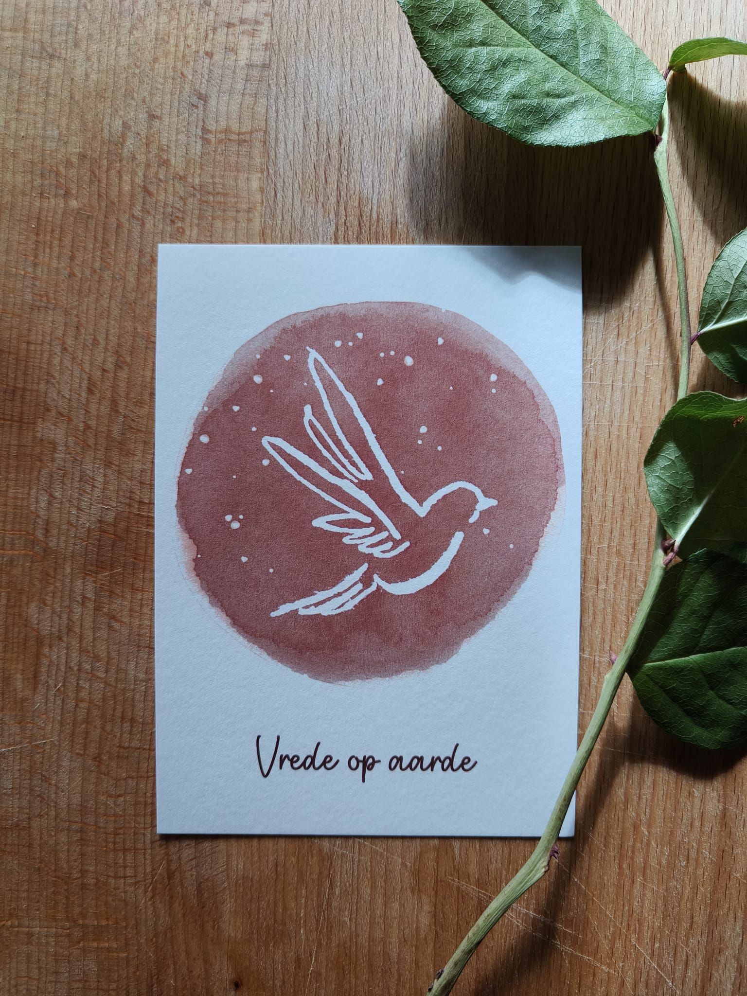 Kerstkaart - Vrede op aarde