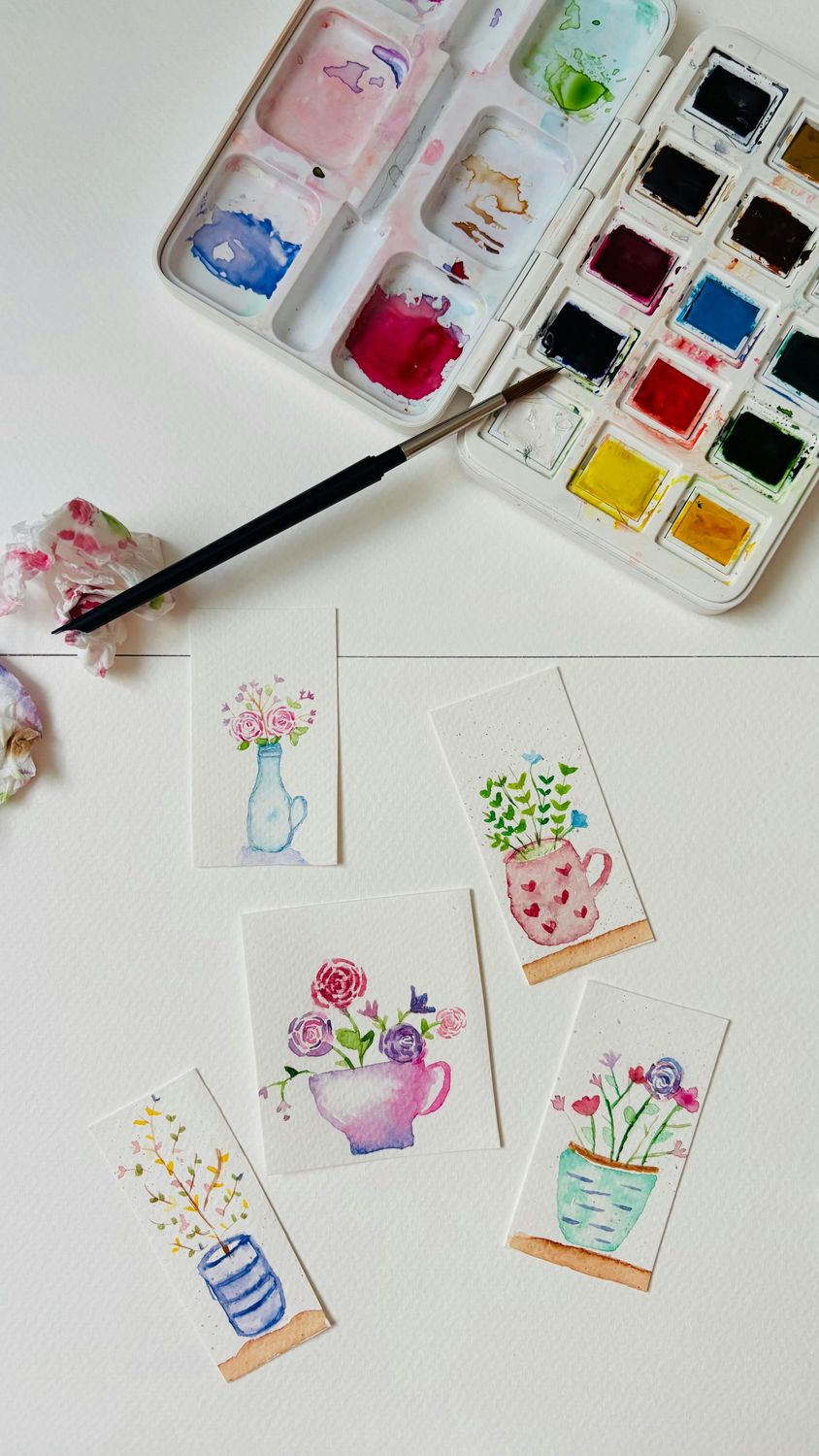 Workshop aquarelkaarten maken - za 21 feb.