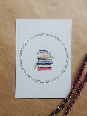 Kerstkaart - Suiker in mijn hete koffie Kerstkaart - Suiker in mijn hete koffie