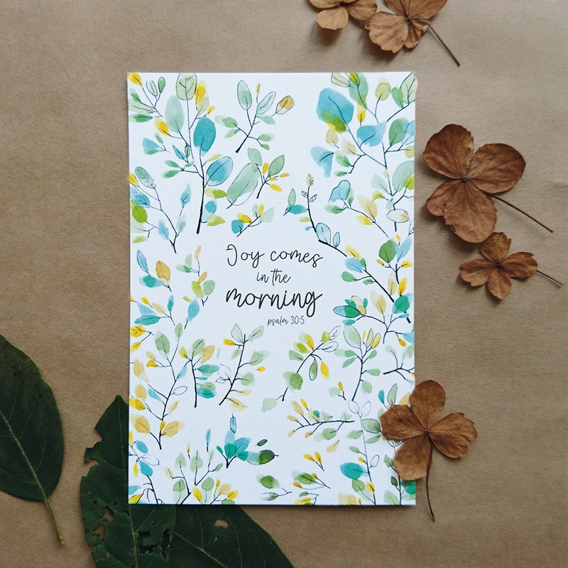 Joy comes in the morning