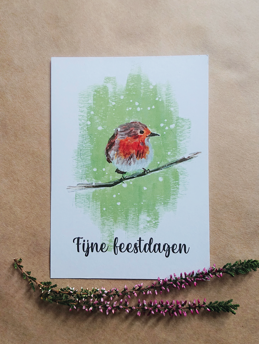 Kerstkaart - Fijne feestdagen Kerstkaart - Fijne feestdagen