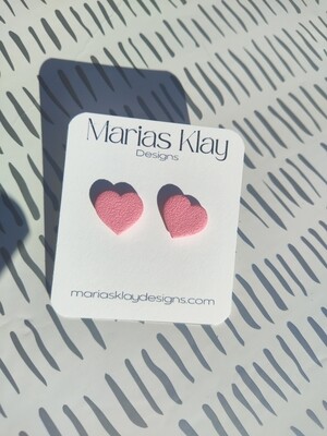 Sweet Pink Hearts Studs
