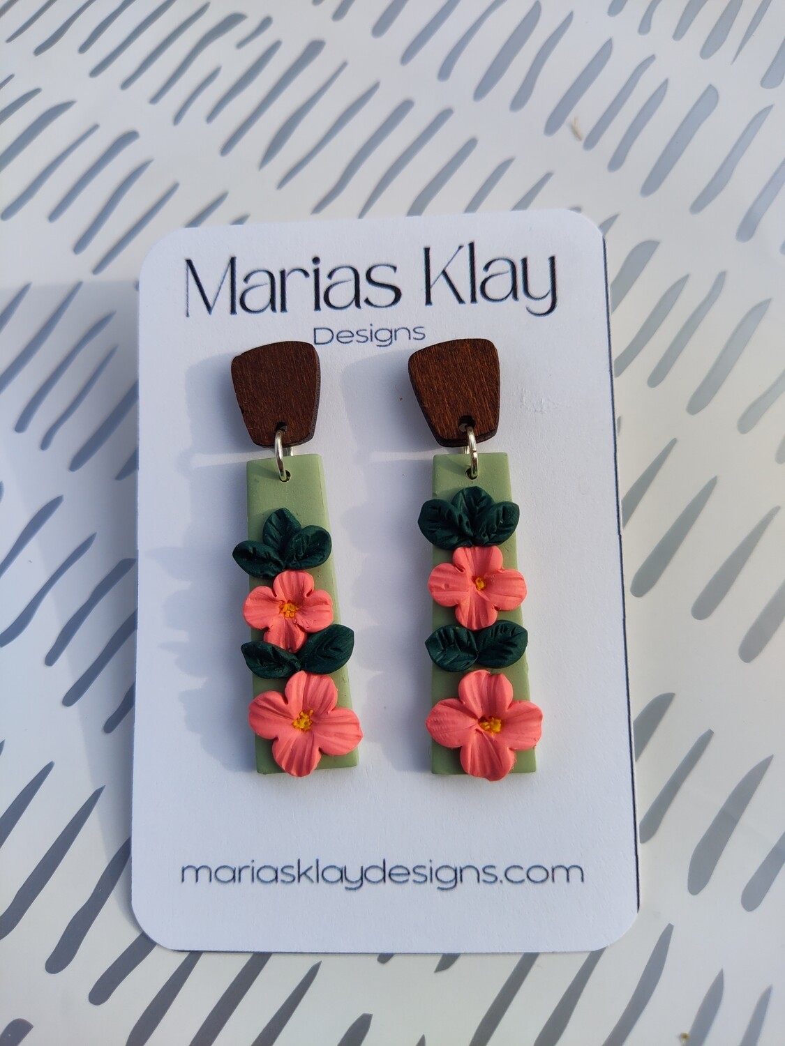 Pink Flower Dangle