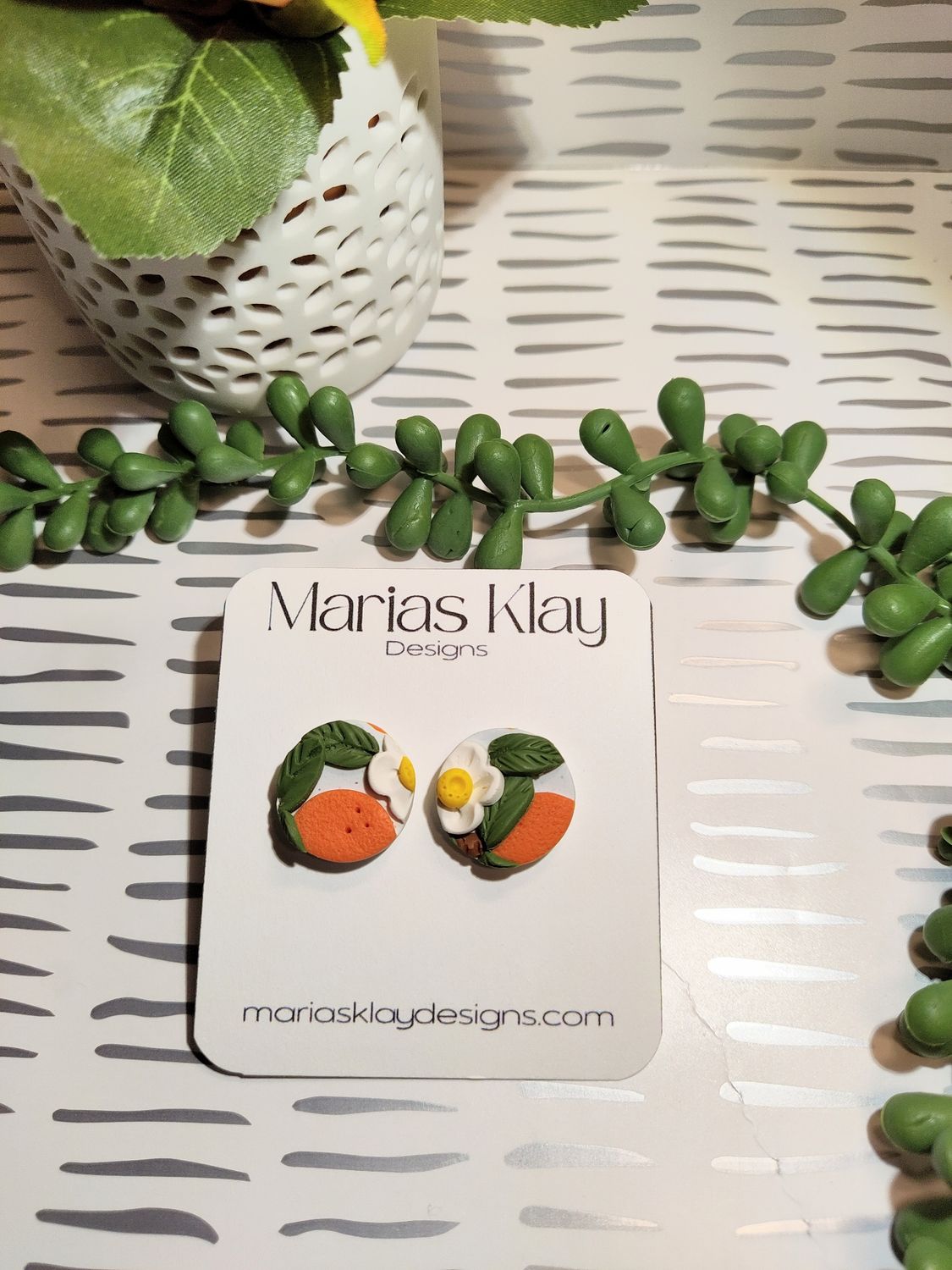 Orange Studs