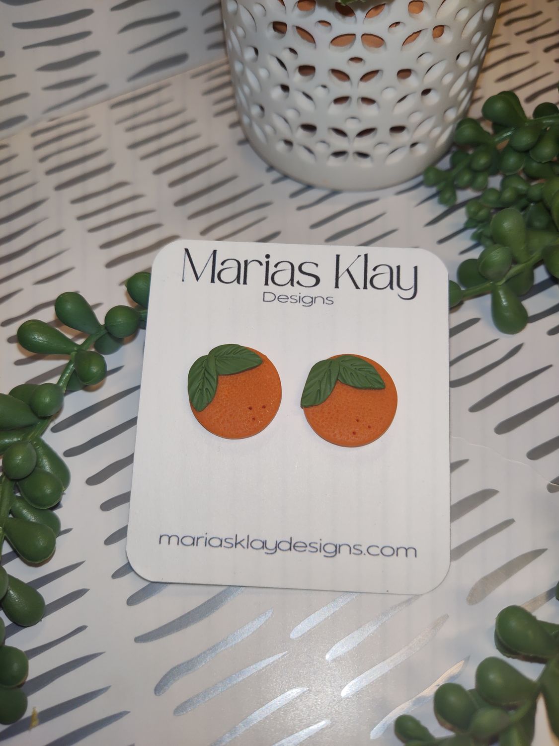 Orange Studs