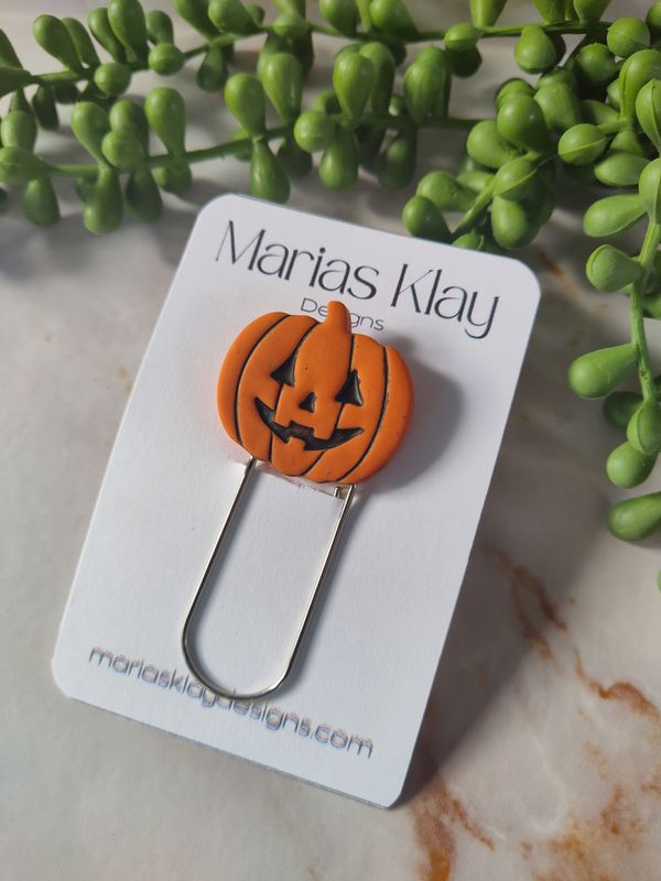 Pumpkin paper clip