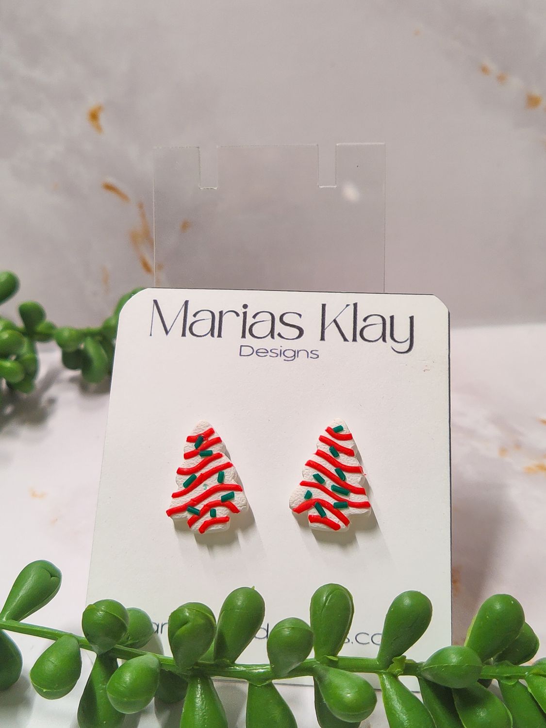 Lil Debbie Christmas Tree Cake Stud