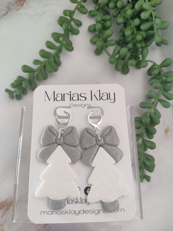 White Glitter Christmas Tree