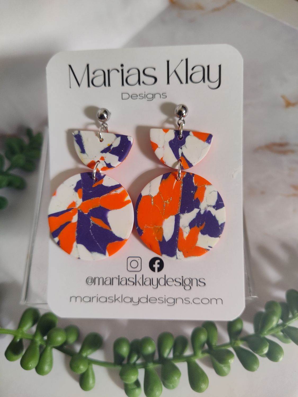 Clemson Earrings