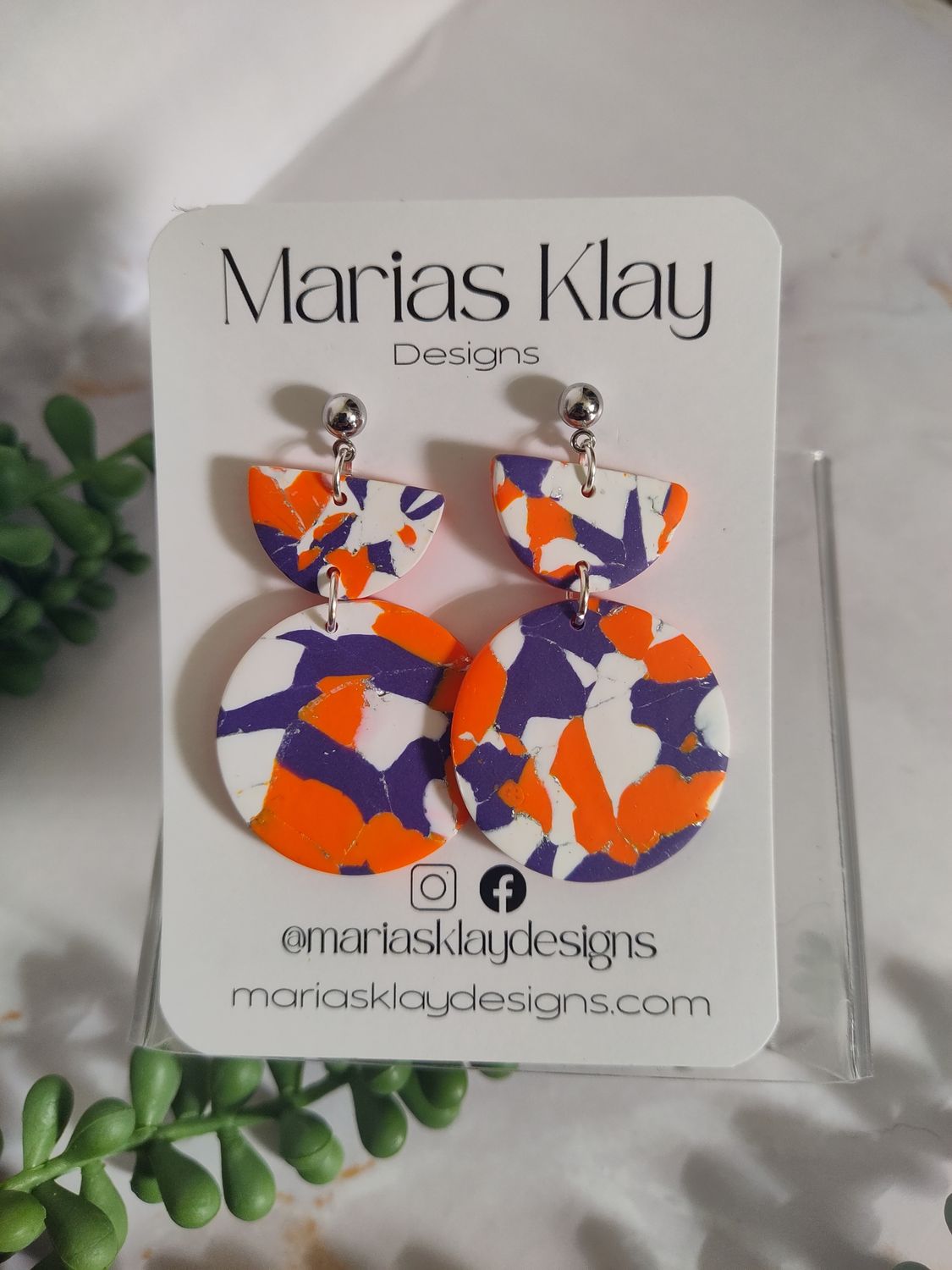 Clemson Earrings