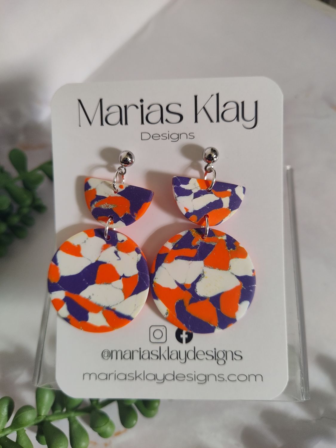 Clemson Earrings