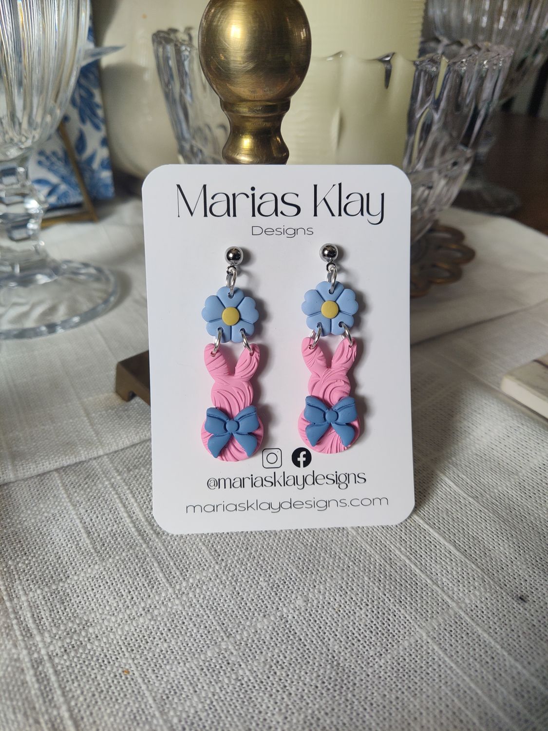 Pink Bunny Dangle