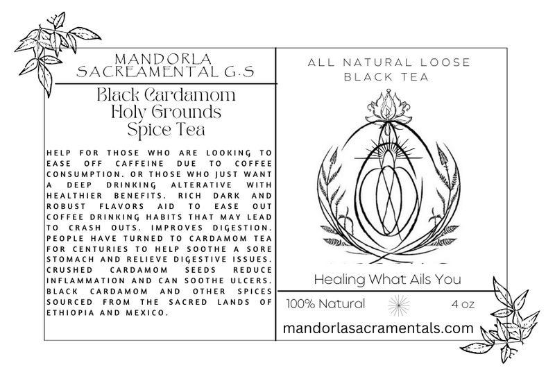 Black Cardamom Holy Grounds Loose Leaf Spice Tea (Aroma Therapeutic)