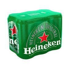heineken x 6 265 ml