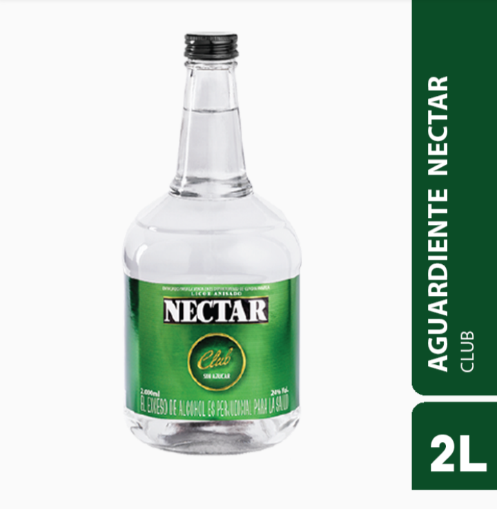 Aguardiente Nectar Club Verde 2l