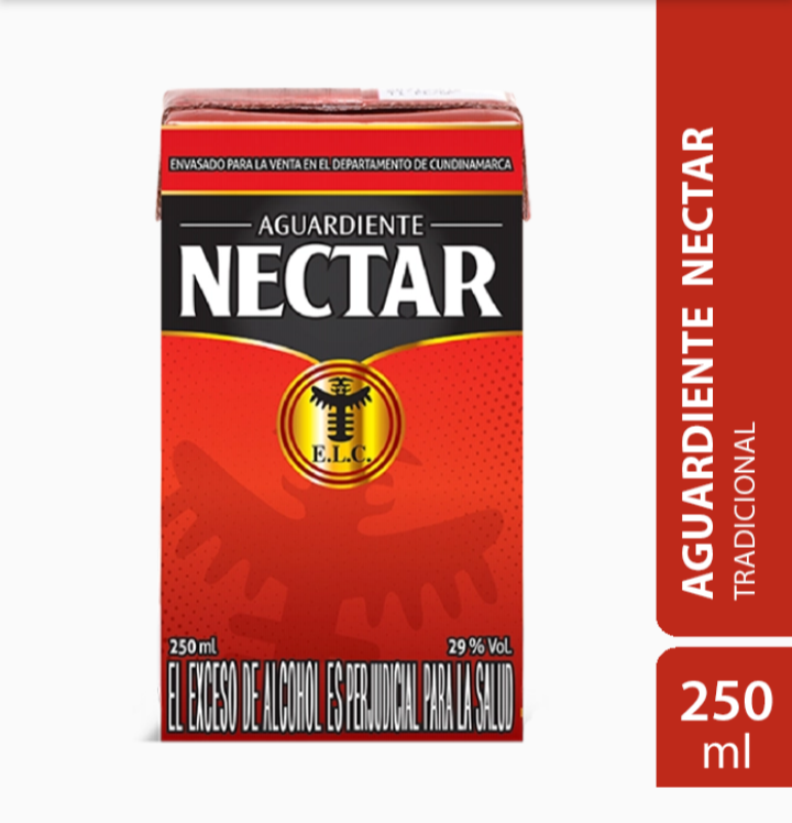 Aguardiente Nectar Rojo 250 Ml