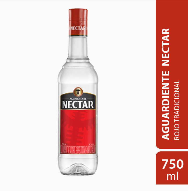 Aguardiente Nectar Rojo 750 Ml