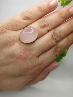 Anillo Amor (Cuarzo Rosa)