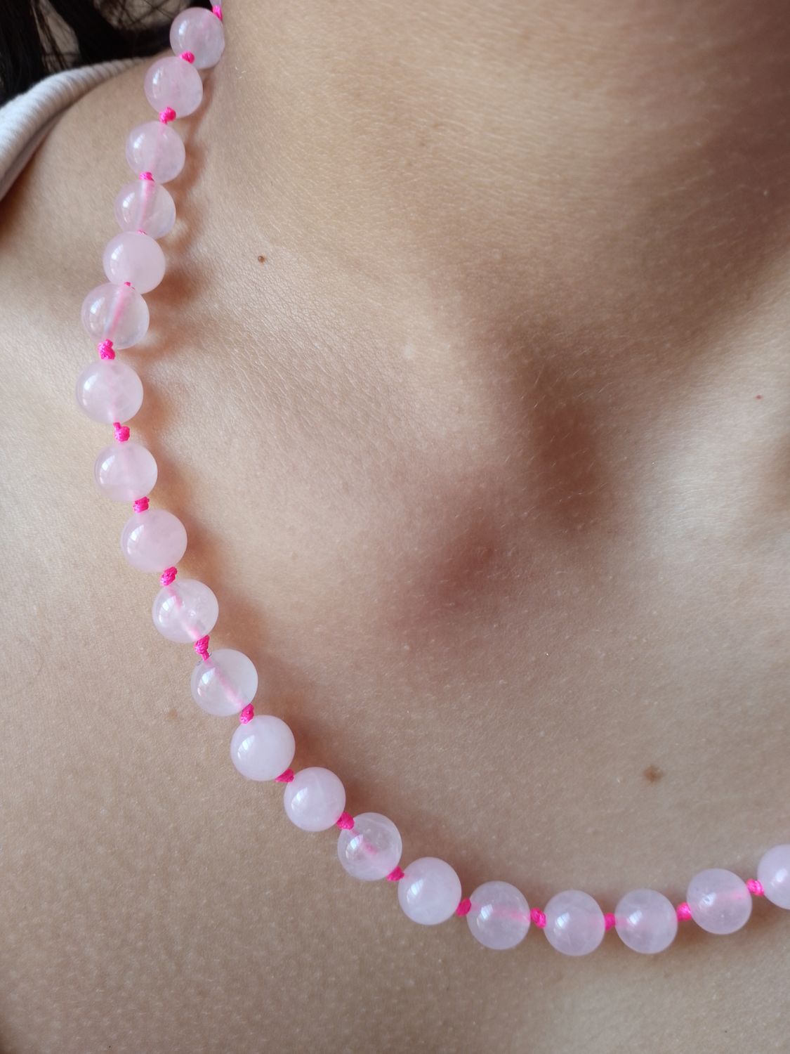 Collar Cuarzo Rosa