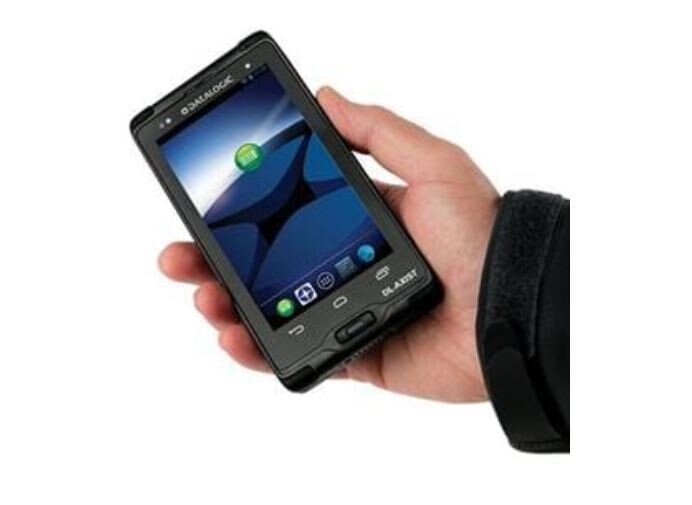 Datalogic DL-Axist Full Touch Rugged Android PDA dry cleaning assistant app. to mark orders and sms customers
