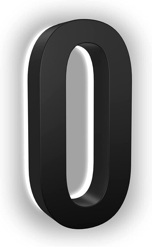 5" LED BLACK NUMBERS