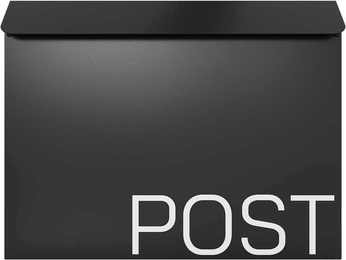 LARGE BLACK MAILBOX