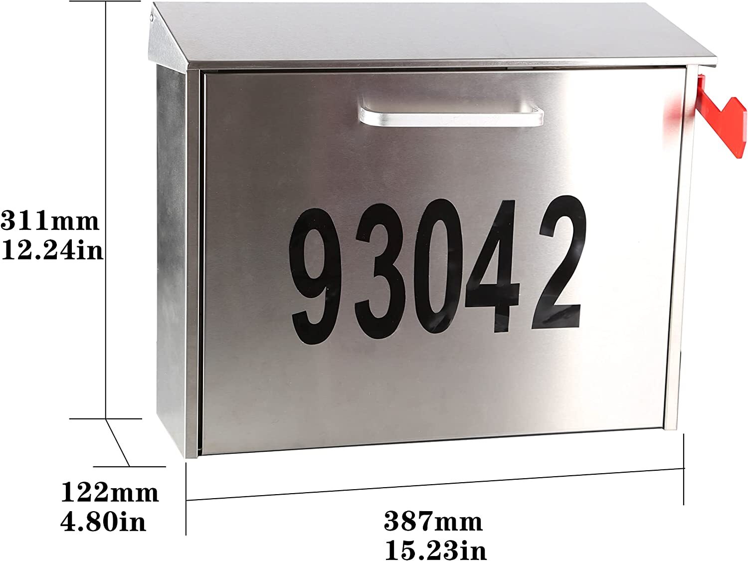 STAINLESS STEEL CODE LOCK MAILBOX