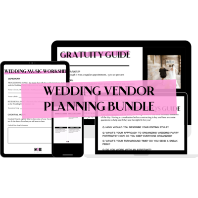 Wedding Vendor Planning - BUNDLE