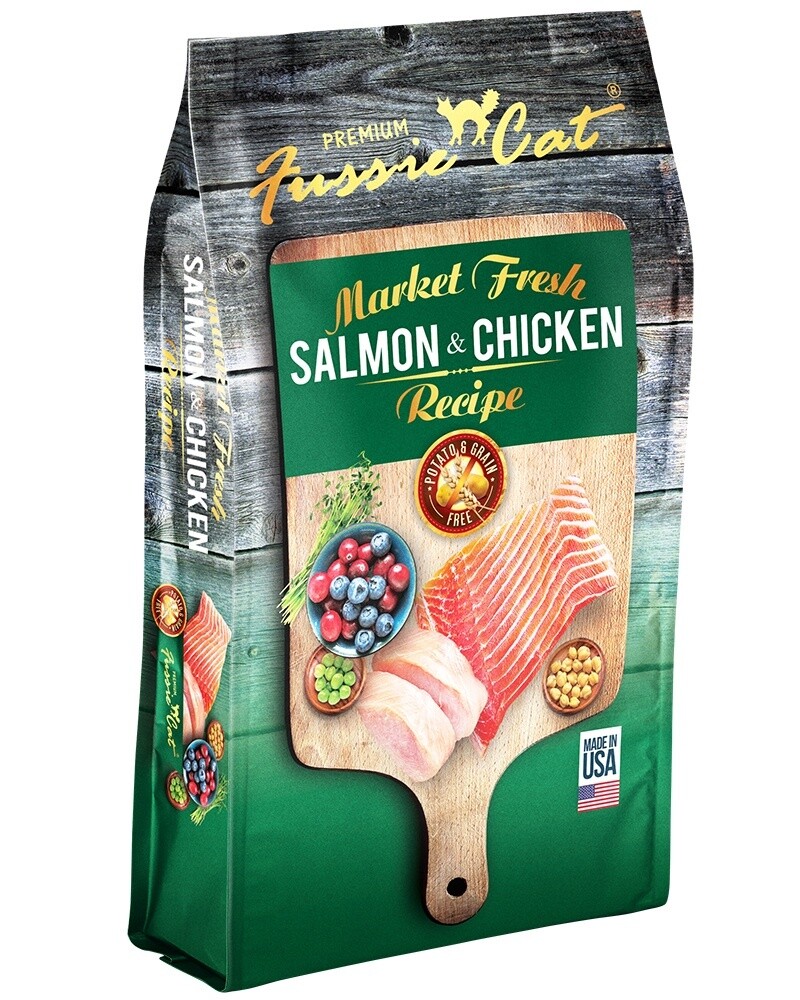Fussie Cat Market Fresh Salmon &amp; Chicken Dry Cat Food 10lb