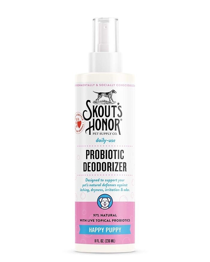 Skout&#39;s Honor Happy Puppy Probiotic Deodorizer for Puppies &amp; Kittens 8oz