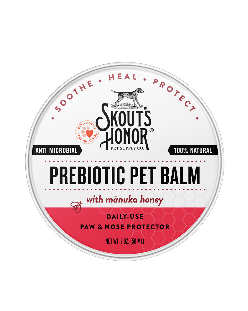 Skout&#39;s Honor Prebiotic Pet Balm Paw &amp; Nose Protector with Manuka Honey